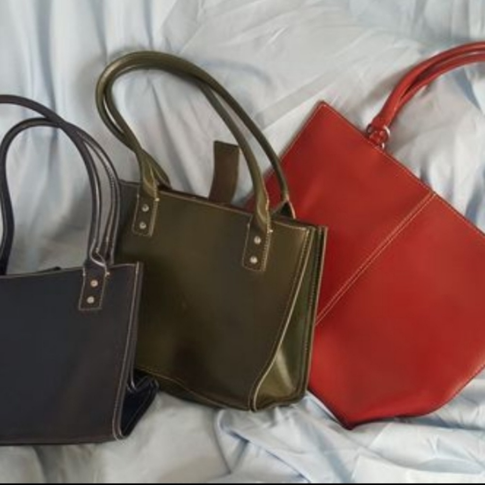 3 PRISTINE WISLSON LEATHER BAGS
